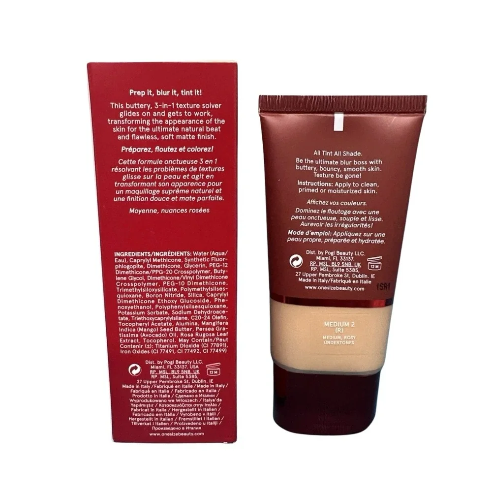 One Size O/S Turn Up The Base BBB Cream Blur Balm Medium 2 R Rosy Undertones
